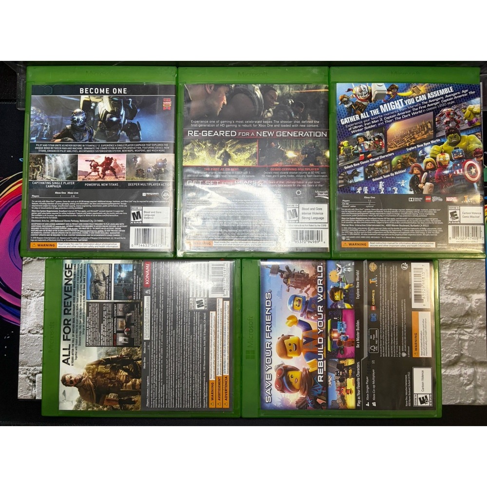 Xbox One Games Lot of 10 COD WWII Sniper Elite 4 Metal Gear Solid V LEGO CIB - Picture 11 of 14